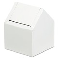 Feminine Care Dispensers & Receptacles | HOSPECO 2201 Double Entry Swing Top Floor Receptacle - Metal, White image number 0