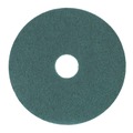 Floor Pads-Stripping | Boardwalk BWK4013GRE 13 in. Diameter Heavy-Duty Scrubbing Floor Pads - Green (5/Carton) image number 0