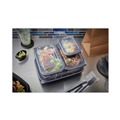 Food Containers & Lids | Pactiv Corp. YCNV9X6PPDL EarthChoice Entree2Go 8.67 x 5.75 x 0.98 Plastic Takeout Container Vented Lid - Clear (300/Carton) image number 3