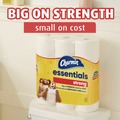 Perforated Roll & Hand Towels | Charmin 80370672 Essentials Strong 1-Ply Septic Safe Bathroom Tissue - White (4/Carton) image number 8
