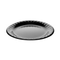 Plates | Pactiv Corp. YTKB00090000 9 in. Placesetter Deluxe Laminated Foam Dinnerware Plate - Black (500/Carton) image number 0