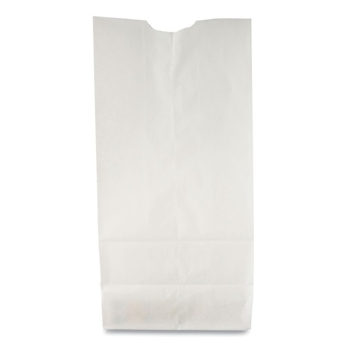 Grocery Bags | Ross & Wallace Paper Products 120310500PK/BL 7 in. x 4.38 in. x 13.75 in. #10 Size Grocery Paper Bags - White (500/Bundle) image number 0