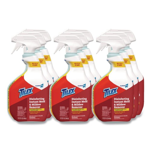 Bathroom Cleaners | Tilex 35600 32 oz. Smart Tube Spray Disinfects Instant Mildew Remover (9/Carton) image number 0