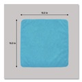 Cleaning Cloths & Wipes | Rubbermaid Commercial 1820583 16 in. x 16 in. Microfiber Cleaning Cloths - Blue (24/Pack) image number 3