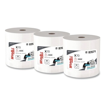  | WypAll 83571 X70 Wipers In A Bucket 13 in. x 10 in. Wipe Refills - White (220/Roll, 3 Rolls/Carton)