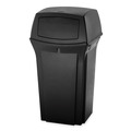Outdoor Waste Receptacles | Rubbermaid Commercial FG917188BLA Ranger 45-Gallon Fire-Safe Structural Foam Container - Black image number 0