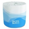 Floor Dusters & Accessories | Georgia Pacific Professional 18280/01 Pacific Blue Select 2-Ply Bathroom Tissue - White (550 Sheets/Roll, 80 Rolls/Carton) image number 2