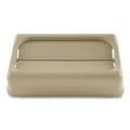 Waste Receptacle Lids | Rubbermaid Commercial FG267360BEIG Slim Jim 11.38 in. x 20.5 in. x 5 in. Swing Lid - Beige image number 2