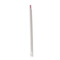 Straws/Stems/Sticks | Boardwalk BWKGSTW775RW 7.75 in. Wrapped Giant Polypropylene Straws - Red/White Striped (7200/Carton) image number 2