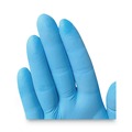 Food Service Disposable & Single Use Gloves | Ansell 54187 4 mil Thick 9.5 in. Long Powder-Free G10 Comfort Plus Blue Nitrile Gloves - Medium, Light Blue (100/Box) image number 1