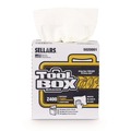 Perforated Roll & Hand Towels | Sellars 660708502000 1-Ply 8.5 x 16.5 Z400 Interfold Pop-Up Wipers - White (8/Carton) image number 0