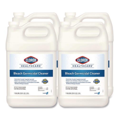 Disinfecting & Cleaning Solutions | Clorox Healthcare 68978 128 oz. Bleach Germicidal Cleaner Refill (4/Carton) image number 0