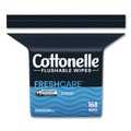 Hand Sanitizing Wipes | Cottonelle 10358 5 in. x 7.25 in. 1-Ply Fresh Care Flushable Cleansing Cloths - White (8/Carton) image number 1