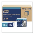 Perforated Roll & Hand Towels | Tork 192136 1/4 Fold 1-Ply 12.5 in. x 13 in. Heavy-Duty Paper Wiper - White (16/Carton) image number 1