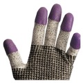 Gloves & Glove Accessories | Ansell 97431 G60 230 mm Purple Nitrile Gloves - Medium/Size 8/Black/White (1-Pair) image number 1