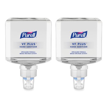 PURELL 7099-02 1200 ml Refill Bottle Fragrance-Free VF Plus Hand Sanitizer Gel for ES8 Dispensers (2/Carton)