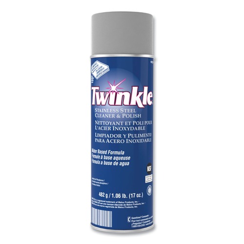 Stainless Steel Cleaners | Twinkle 991224 17 oz. Aerosol Spray Stainless Steel Cleaner and Polish image number 0