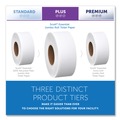 Toilet Tissues | Scott 07805 Essential 3.55 in. x 1000 ft. 2-Ply Septic Safe JRT Jumbo Roll Bathroom Tissue - White (12 Rolls/Carton) image number 2