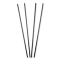Straws/Stems/Sticks | AmerCareRoyal S1525BK7 7.5 in. Plastic Sip Straws - Black (10000/Carton) image number 1