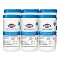 Cleaning Cloths & Wipes | Clorox Healthcare 30577 6 in. x 5 in. 1-Ply Bleach Germicidal Wipes - Unscented, White (150/Canister, 6 Canisters/Carton) image number 0