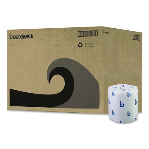Toilet Tissues | Boardwalk B6150 2-Ply Septic Safe 156.25 ft. Roll Length Toilet Tissue - White (96/Carton) image number 0