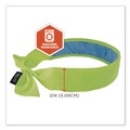 Head & Face Protection | Ergodyne 12566 Chill-Its 6700CT One Size Fits Most Cooling Bandana PVA Tie Headband - Lime image number 6