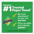 Perforated Roll & Hand Towels | Bounty 80876241 10.5 in. x 11 in. 2-Ply Kitchen Roll Paper Towels - White (24/Carton) image number 5