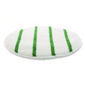 Carpet Bonnets | Rubbermaid Commercial FGP26900WH00 19 in. Diameter Low Profile Scrub-Strip Carpet Bonnet - White/Green (5/Carton) image number 2