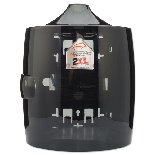 Towel Dispensers | 2XL TXL L80 11 in. x 11 in. x 13 in. Contemporary Wall Mount Wipe Dispenser - Smoke Gray image number 0