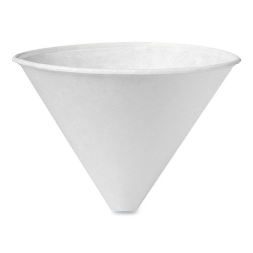 Cups | SOLO 6SRX-2050 6 oz. Bare Eco-Forward Treated Paper Funnel Cups - White (2500/Carton) image number 0
