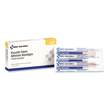 PhysiciansCare by First Aid Only 1-009-001 First Aid Fabric Knuckle Bandages (8/Box)
