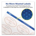 Perforated Roll & Hand Towels | Avery 22804 1.5 in. x 2.5 in. Oval Labels with Sure Feed and Easy Peel - Glossy White (180/Pack) image number 2