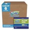 Floor Dusters & Accessories | Swiffer 33407CT 10-5/8 in. x 8 in. Dry Refill Cloths - White (32/Box, 6 Boxes/Carton) image number 1
