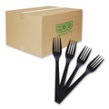 Disposable Forks | Eco-Products EP-S112 6 in. 100% Recycled Content Fork (1000/Carton) image number 0