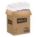 Cup Lids | SOLO L16BL-0100 Polystyrene Plastic Flat Straw-Slot Cold Cup Lids Fits 12 oz to 24 oz Cups - Translucent (125/Pack, 16 Packs/Carton) image number 4