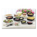 Food Containers & Lids | Pactiv Corp. NC718 Newspring VERSAtainer 6 in. x 6 in. x 1.5 in. 16 oz. Plastic Microwavable Containers - Round White/Clear (150/Carton) image number 3
