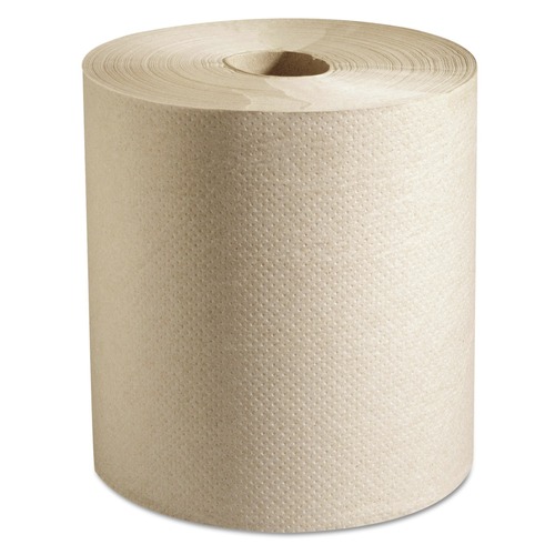 Perforated Roll & Hand Towels | Marcal PRO P728N 7.88 in. x 800 ft. 1-Ply 100 Percent Recycled Hardwound Roll Paper Towels - Natural (6 Rolls/Carton) image number 0