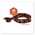 Head & Face Protection | Ergodyne 12341 Chill-Its 6700 One Size Fits Most Cooling Bandana Polymer Tie Headband - Flames image number 6