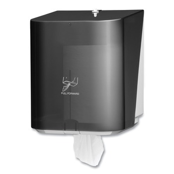 Kimberly-Clark Professional 09335 In-Sight 10.65 in. x 10 in. x 12.5 in. Sr. Center Pull Dispenser - Smoke