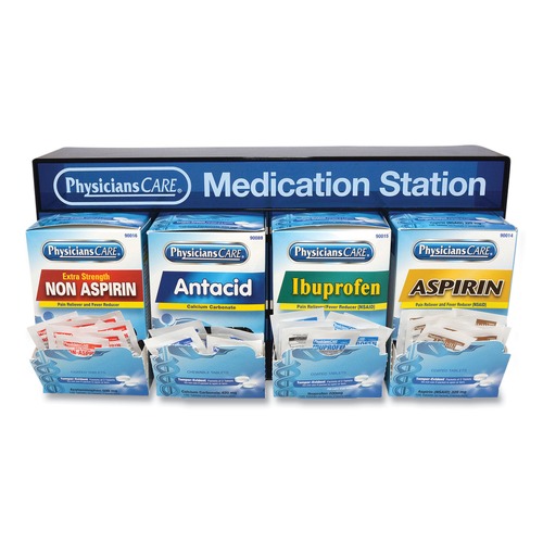 Medicines | PhysiciansCare 90780 Medication Station - Aspirin/Ibuprofen/Non Aspirin Pain Reliever/Antacid image number 0