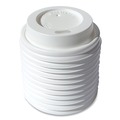 Cup Lids | Boardwalk BWKHOTWH4 Plastic Hot Cup Lids Fits 4 oz. Cups - White (1000/Carton) image number 0