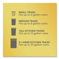Drawstring & Kitchen Bags | Glad 78563 ForceFlex 10.19 in. x 9.81 in. 13-Gal. Tall Kitchen Drawstring Trash Bags - Fresh Clean Scent Gray (3/Carton) image number 9