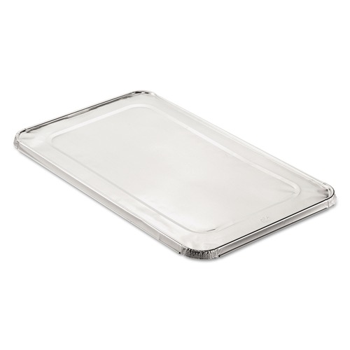 Steam Table Parts | Handi-Foil HFA 205000 12.88 in. x 20.81 in. 40 Gauge Steam Pan Foil Lids for Full-Size Pan (50/Carton) image number 0