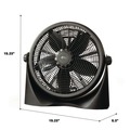 Air Cooling Equipment | Alera ALEFAN163 16 in. 3-Speed Super-Circulation Plastic Tilt Fan - Black image number 3