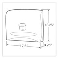 Toilet Seat Cover Dispensers | Scott 09505 17.5 in. x 2.25 in. x 13.25 in. Personal Seat Cover Dispenser - White image number 6