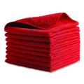 Cleaning Cloths & Wipes | Rubbermaid Commercial 1820581 16 in. x 16 in. Microfiber Cleaning Cloths - Pink (24/Pack) image number 1
