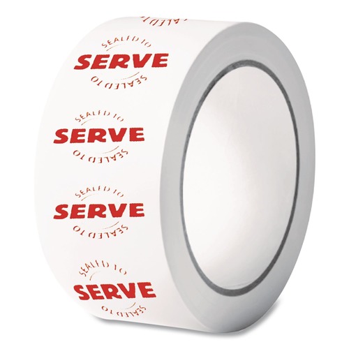 Labels | PM Company ICX90232528 0.75 in. X 7 in. Tamper Seal Label - Red/White (500/Roll, 4 Rolls/Carton) image number 0