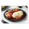 Plates | Pactiv Corp. YMI9E Meadoware Impact 8.9 in. dia Plastic Dinnerware, Plate - Black (400/Carton) image number 2