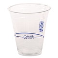 Cups | Eco-Products EP-CR12 20-Packs/Carton 12 oz. BlueStripe 25% Recycled Content Cold Cups - Clear/Blue image number 1