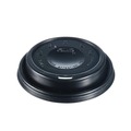 Cup Lids | Dart 16ELBLK Cappuccino Dome Sipper Lids Fits 12 oz. to 24 oz. Hot Cups - Black (1000/Carton) image number 4